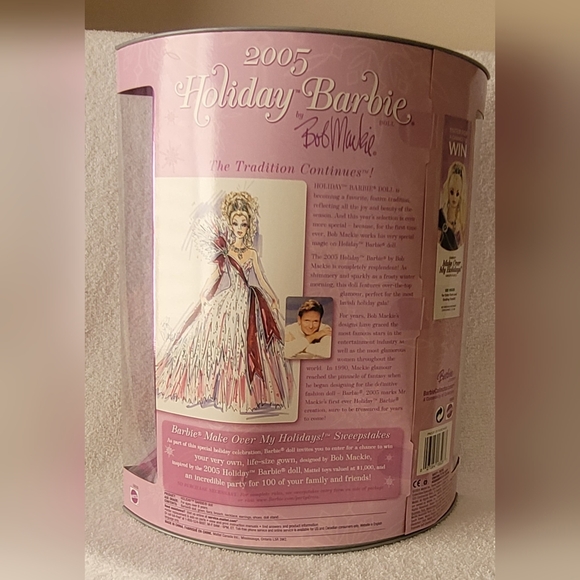 2005 Holiday Barbie Doll NIB BOB MACKIE DRESS - Picture 5 of 7